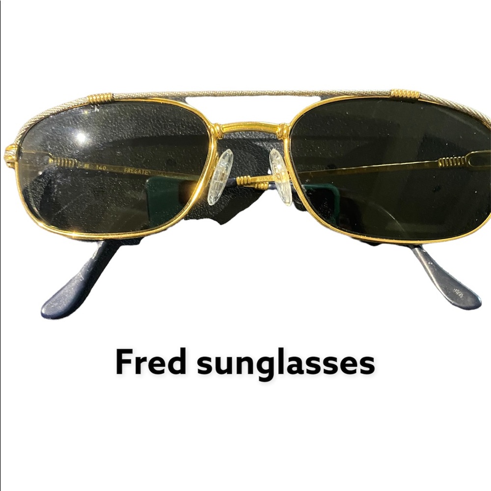 FRED Fregate Lunettes Aviator sunglasses/prescription Gold plated frame